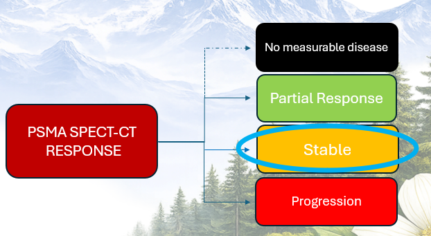 SPECT-CT stable disease evidence